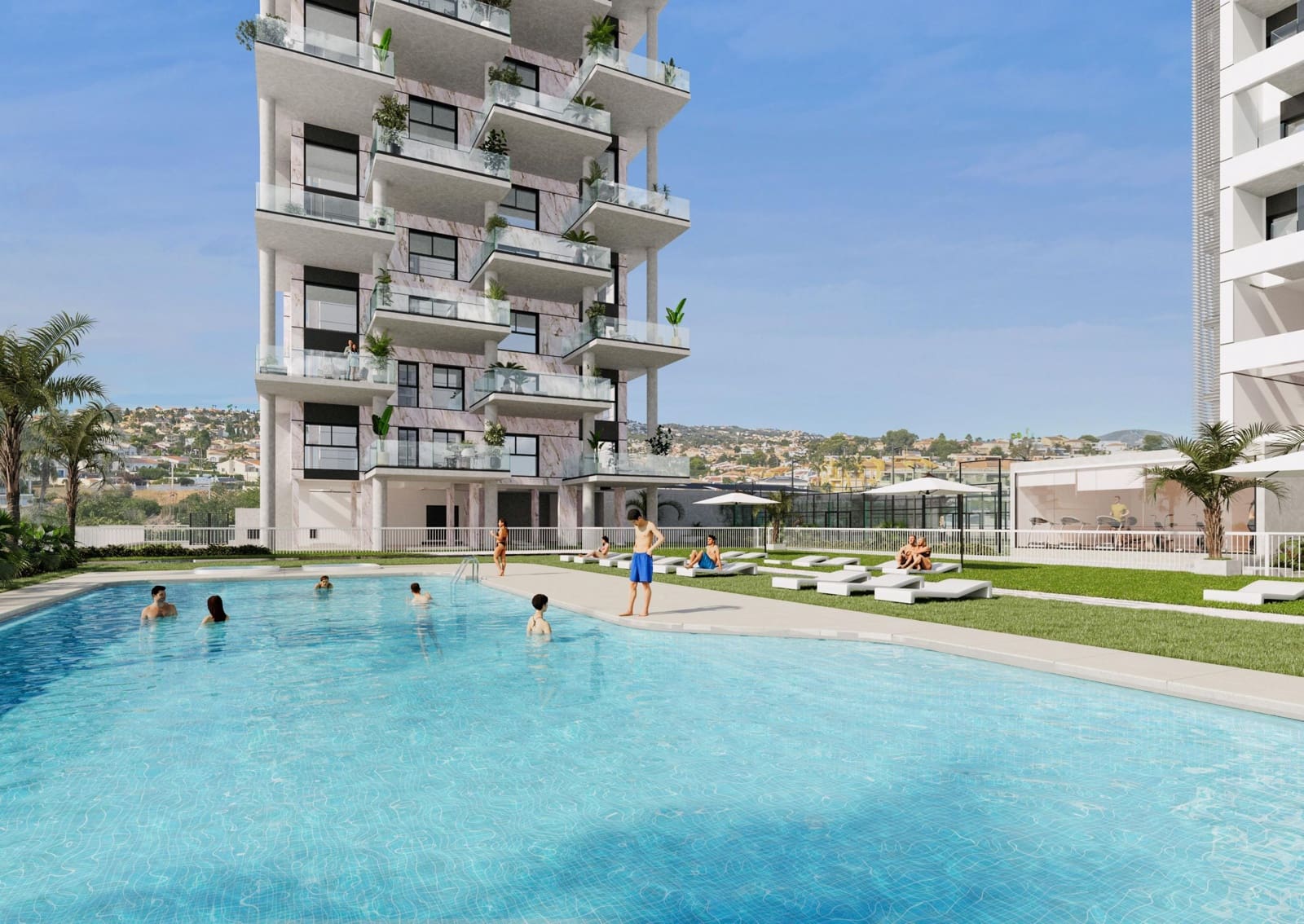 2 Zimmer Apartment zu verkaufen in Calpe / Calp mit Pool - 440.000 € (Ref: 10086315)