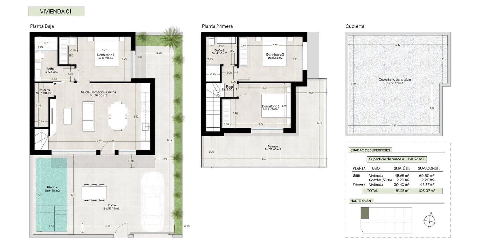 3 sovrum Radhus till salu i Condado de Alhama med pool garage - 369 000 € (Ref: 10129872)