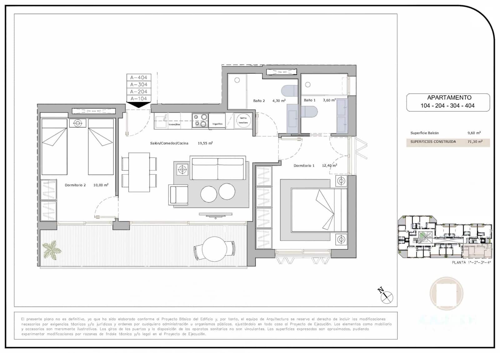 2 makuuhuone Huoneisto myytävänä paikassa Los Cuarteros mukana uima-altaan - 230 900 € (Ref: 10129906)