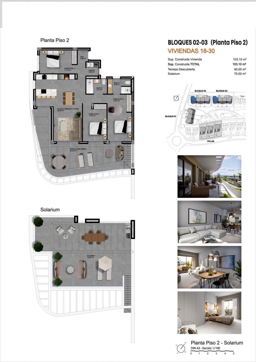 3 sovrum Takvåning till salu i Finestrat med pool - 580 000 € (Ref: 10129991)