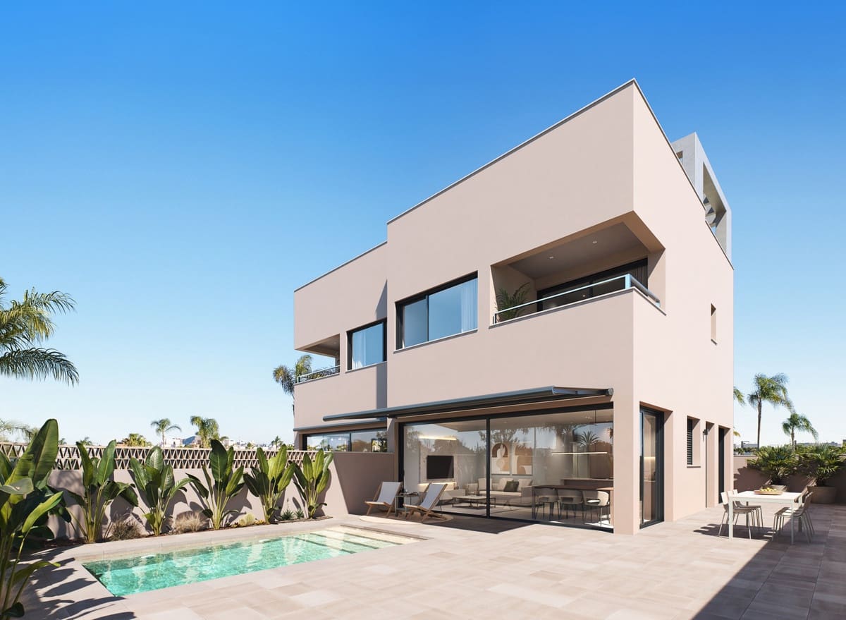 3 soveværelse Rækkehus til salg i Torre de la Horadada med swimmingpool garage - € 795.000 (Ref: 9541381)