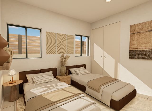 2 slaapkamer Bungalow te koop in La Pinilla, Fuente Alamo de Murcia met zwembad garage - € 169.119 (Ref: 9551737)