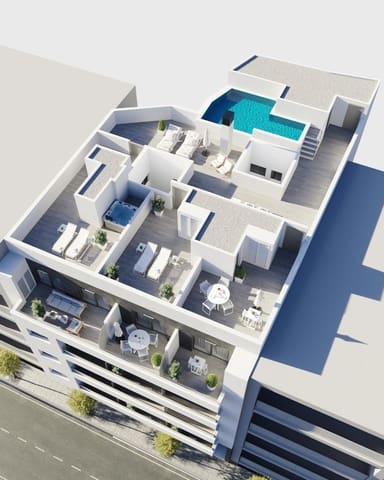 3 chambre Penthouse à vendre à Torrevieja avec piscine - 469 000 € (Ref: 9696412)