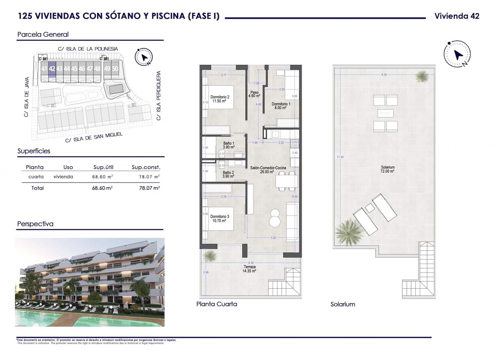 3 makuuhuone Kattohuoneisto myytävänä paikassa Santiago de la Ribera mukana uima-altaan - 290 000 € (Ref: 9696446)