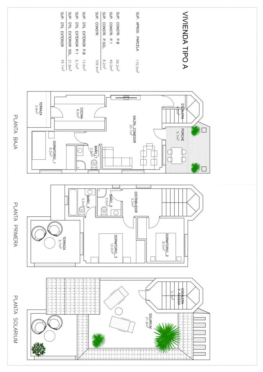 3 bedroom Villa for sale in San Fulgencio with pool - € 275,000 (Ref: 9696457)