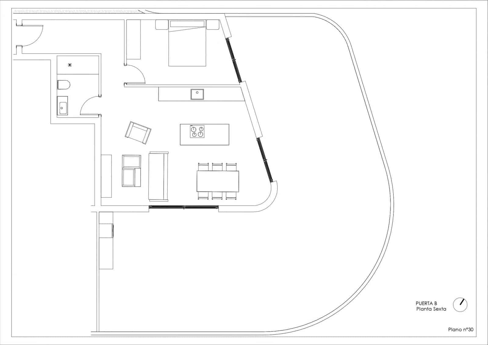 1 camera da letto Appartamento in vendita in Calpe / Calp con piscina - 664.541 € (Rif: 9696473)
