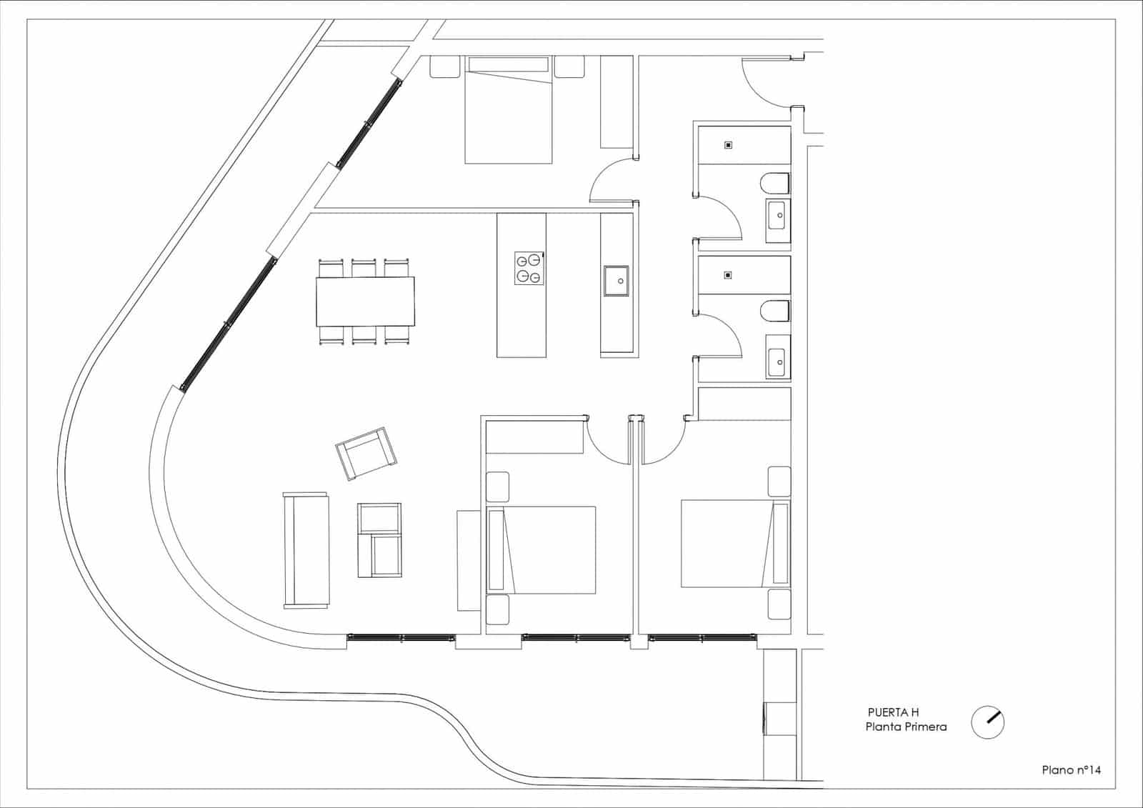 3 quarto Apartamento para venda em Calpe / Calp com piscina - 379 000 € (Ref: 9696476)