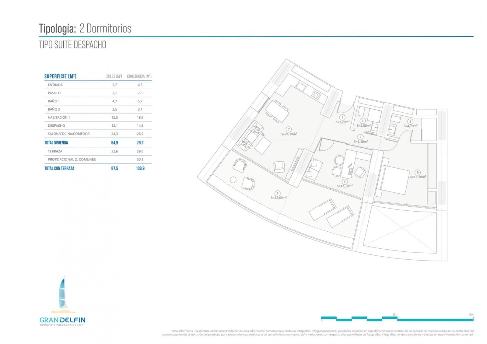 2 Zimmer Apartment zu verkaufen in Benidorm mit Pool - 1.058.000 € (Ref: 9696500)