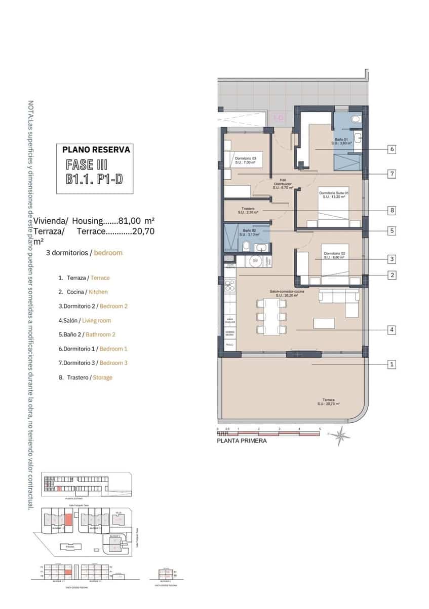 3 sypialnia Apartament na sprzedaż w Los Alcazares z basenem - 339 900 € (Ref: 9696564)