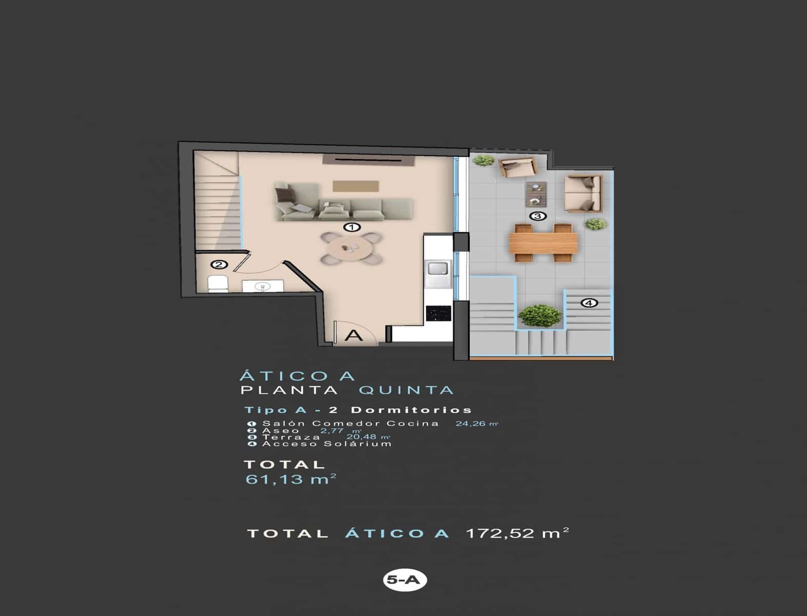 2 camera da letto Attico in vendita in Torrevieja - 412.000 € (Rif: 9696585)