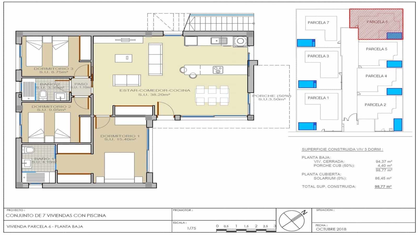 Chalet de 3 habitaciones en Pueblo Bravo en venta - 529.000 € (Ref: 9701776)