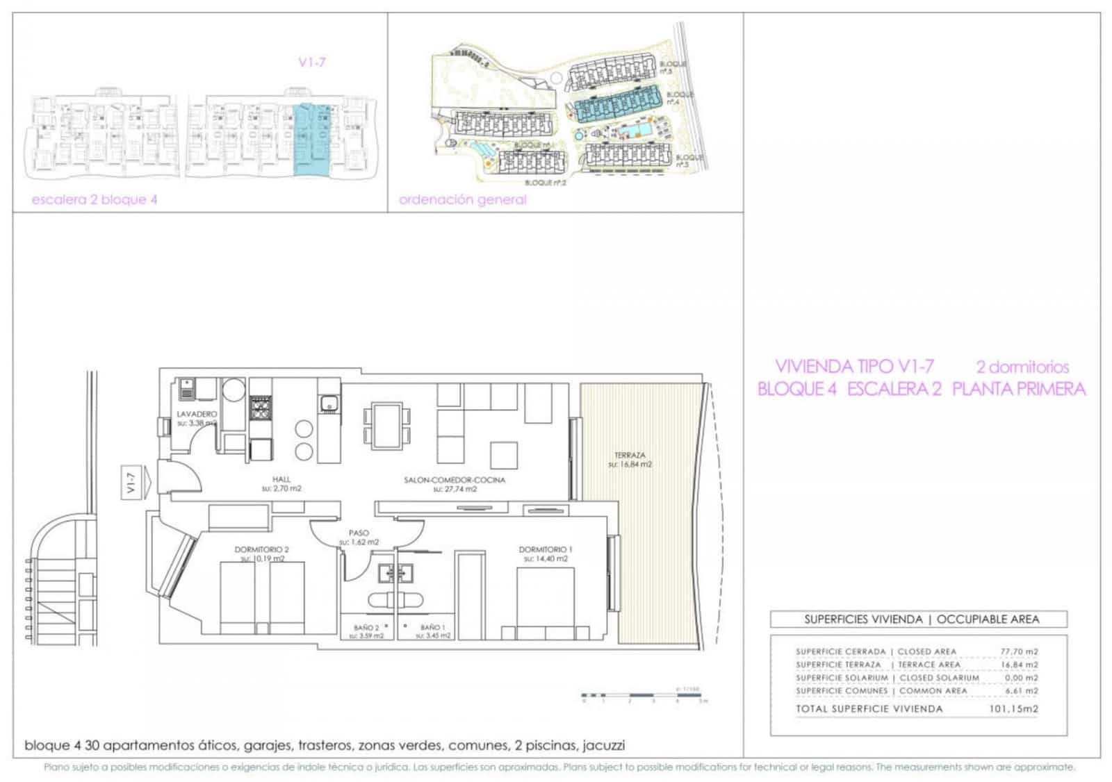 2 bedroom Apartment for sale in Orihuela Costa with pool - € 349,000 (Ref: 9701797)