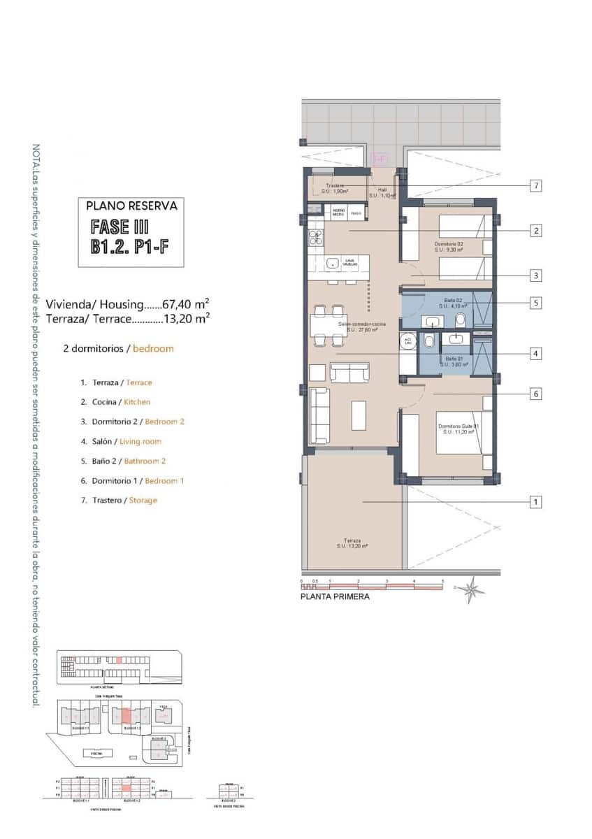2 soverom Leilighet til salgs i Los Alcazares med svømmebasseng - € 279 900 (Ref: 9701804)