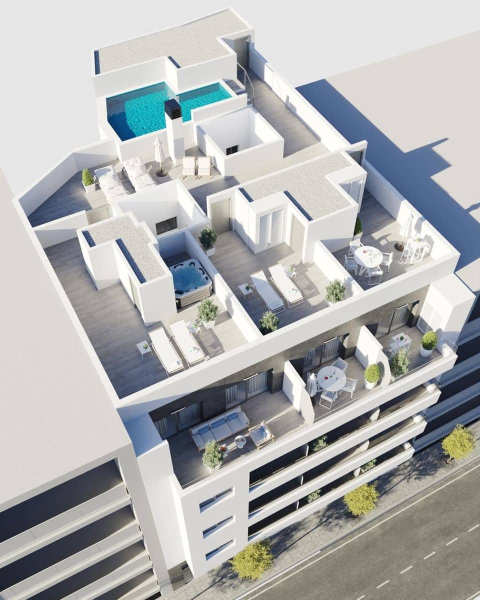 2 chambre Appartement à vendre à Torrevieja avec piscine - 299 000 € (Ref: 9701856)