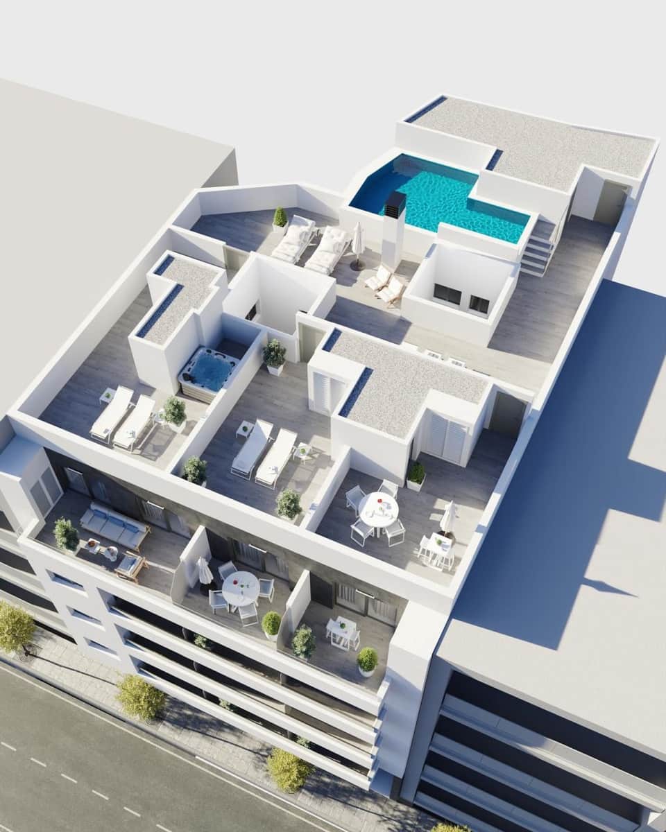 3 soverom Leilighet til salgs i Torrevieja med svømmebasseng - € 339 000 (Ref: 9701857)
