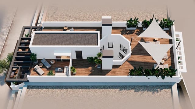 2 slaapkamer Penthouse te koop in Torrevieja met zwembad - € 380.000 (Ref: 9701933)