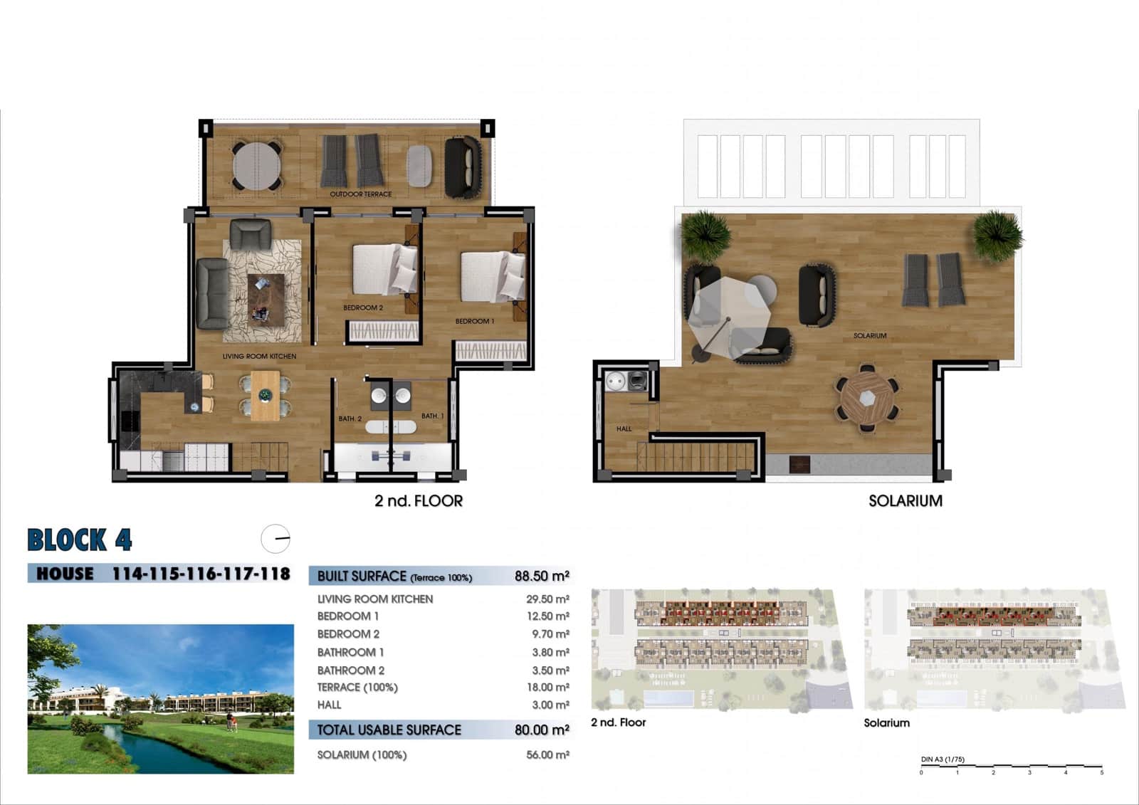 2 soveværelse Penthouse til salg i Los Alcazares med swimmingpool - € 320.000 (Ref: 9701958)