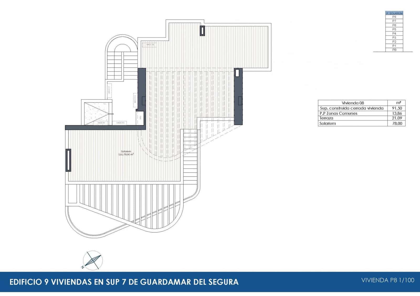 3 bedroom Penthouse for sale in Guardamar del Segura - € 640,000 (Ref: 9701963)