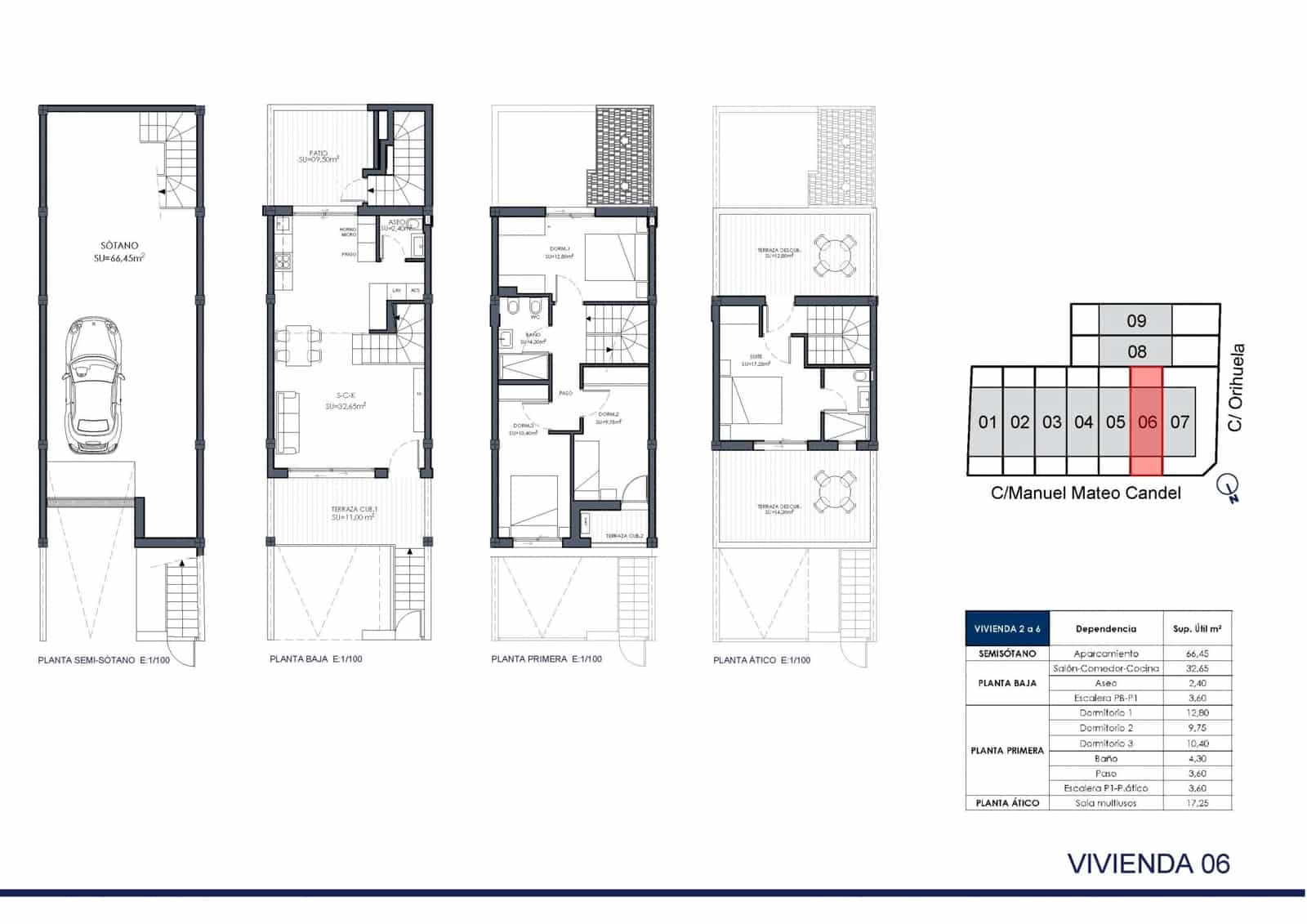 4 bedroom Terraced Villa for sale in Rafal with pool - € 269,000 (Ref: 9702024)