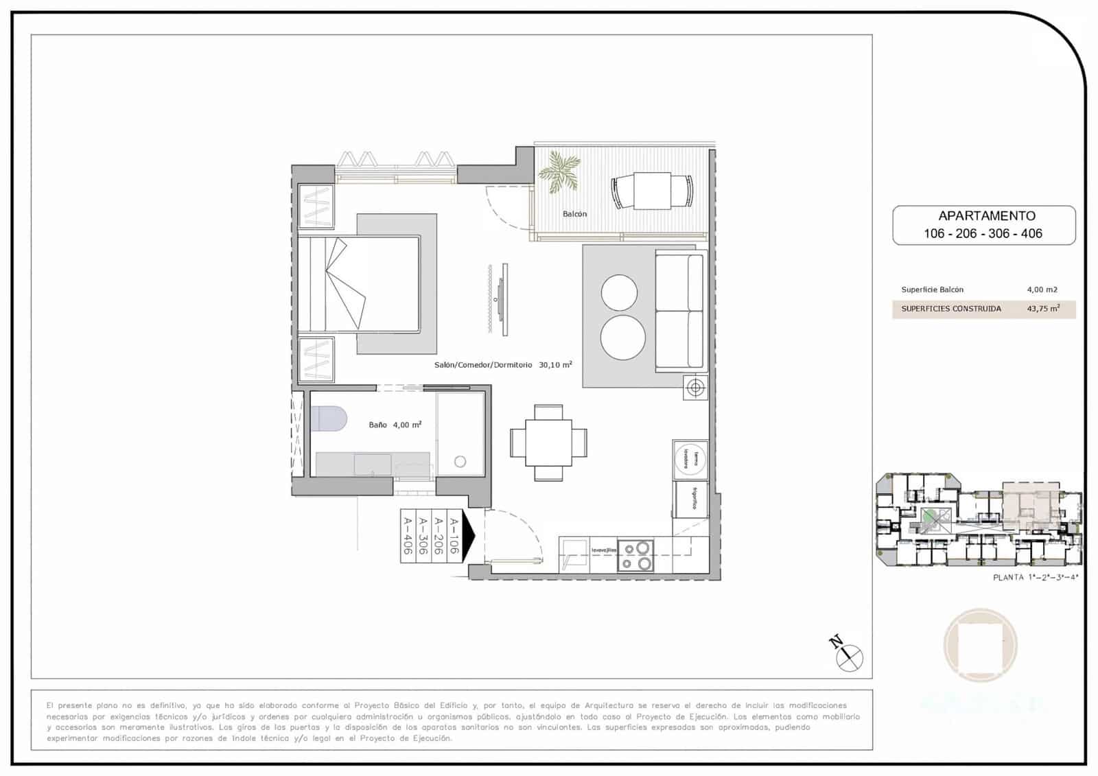 1 camera da letto Attico in vendita in Los Cuarteros con piscina - 201.900 € (Rif: 9801320)