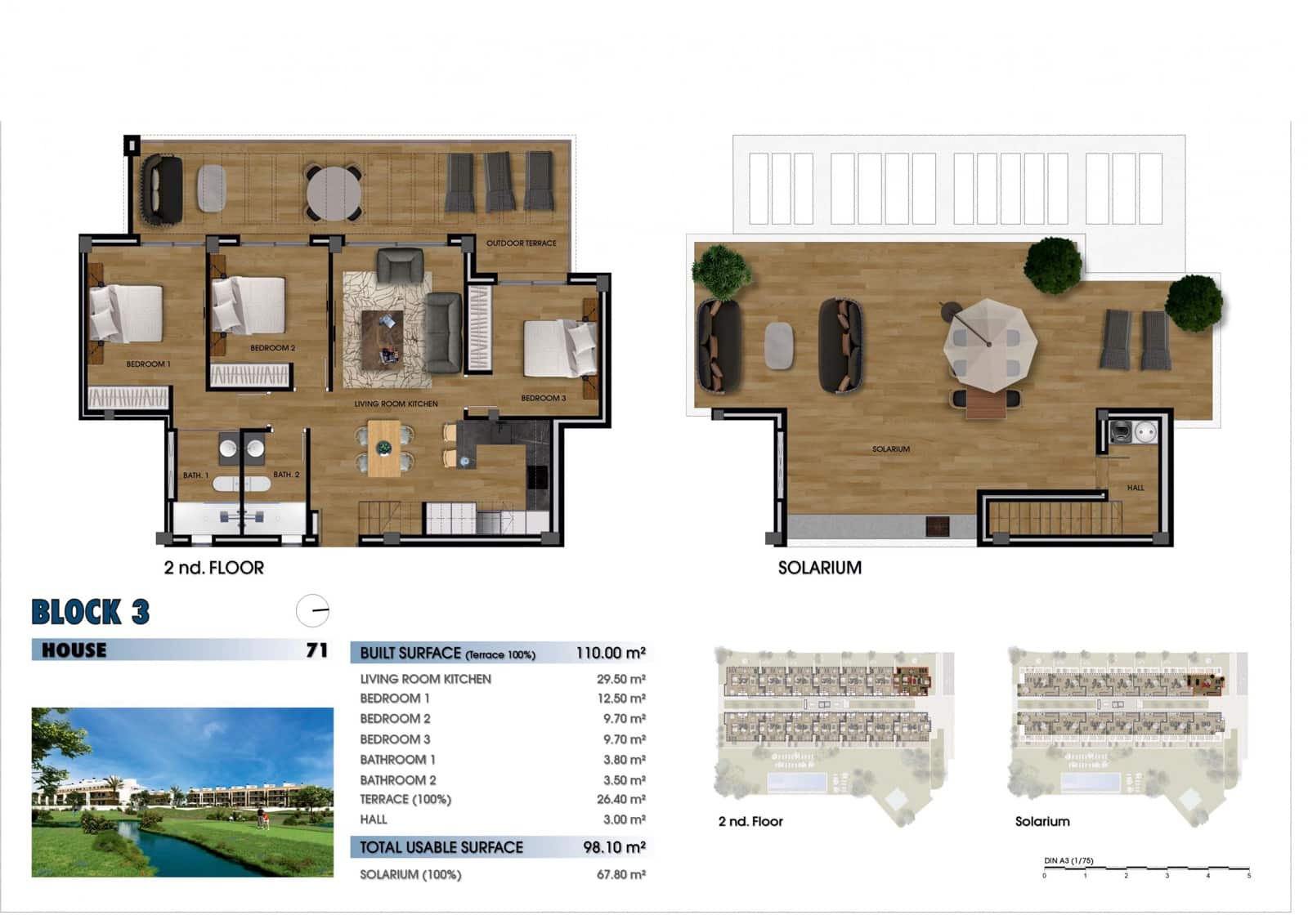 3 quarto Penthouse para venda em Los Alcazares com piscina - 409 000 € (Ref: 9808641)