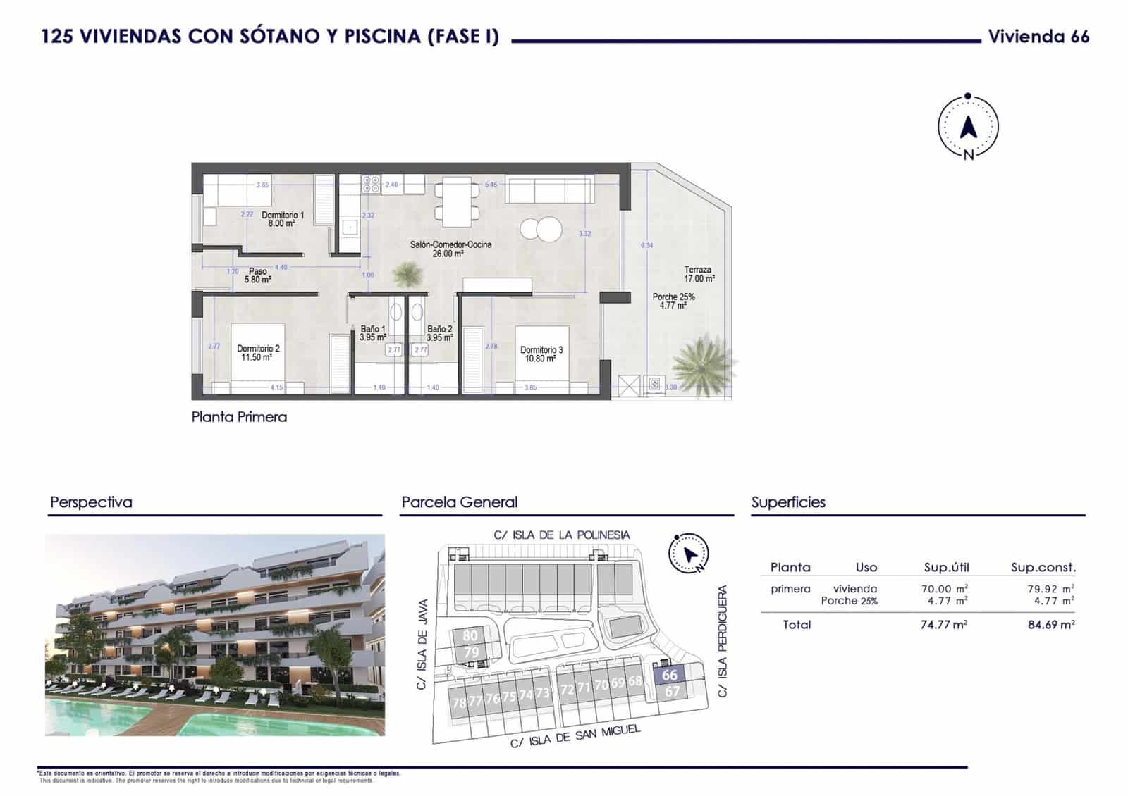 3 bedroom Apartment for sale in Santiago de la Ribera with pool - € 250,000 (Ref: 9808702)