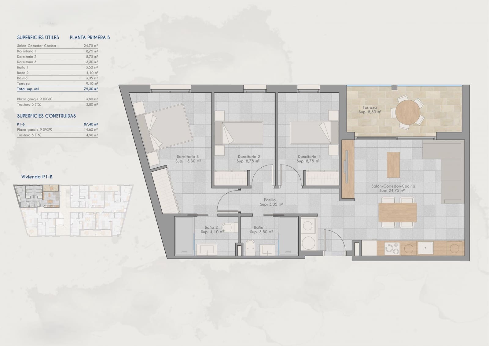 Apartamento de 3 habitaciones en Lo Pagan en venta con piscina - 263.000 € (Ref: 9808745)