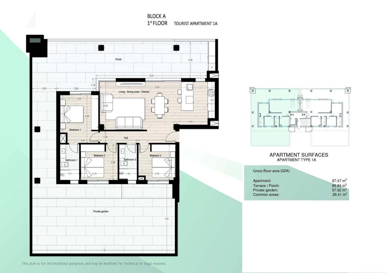 3 Zimmer Apartment zu verkaufen in Los Alcazares mit Pool - 324.900 € (Ref: 9808771)