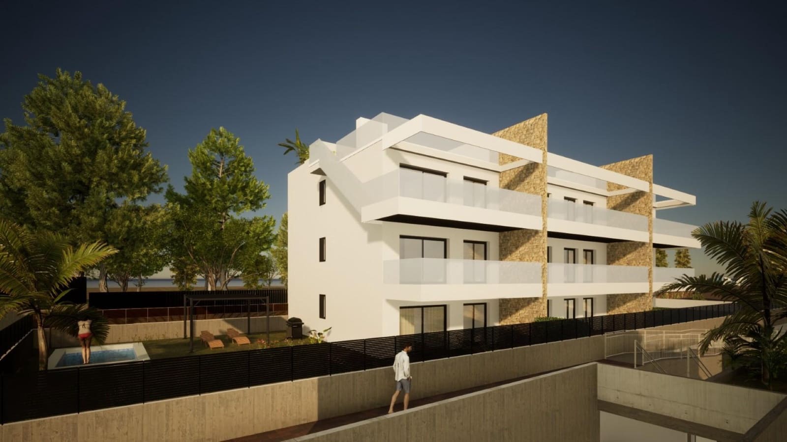 2 sovrum Lägenhet till salu i Finestrat med pool - 360 000 € (Ref: 9808775)