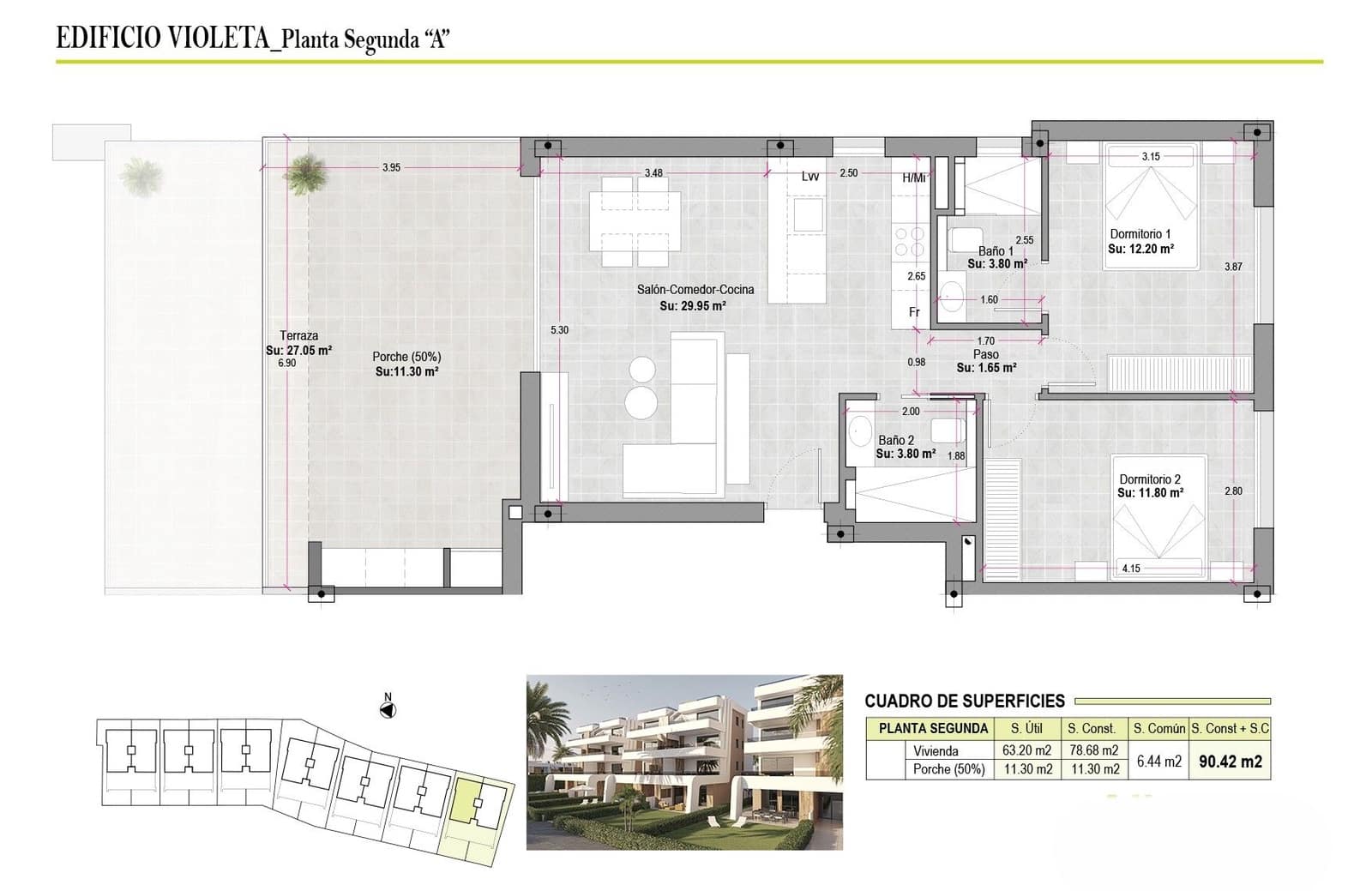 2 soveværelse Lejlighed til salg i Condado de Alhama med swimmingpool - € 208.425 (Ref: 9808824)