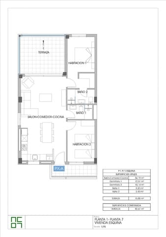 2 Zimmer Apartment zu verkaufen in La Villajoyosa / Vila Joiosa mit Pool - 349.000 € (Ref: 9808864)