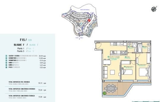 2 makuuhuone Huoneisto myytävänä paikassa Aguilas mukana uima-altaan - 385 000 € (Ref: 9808865)