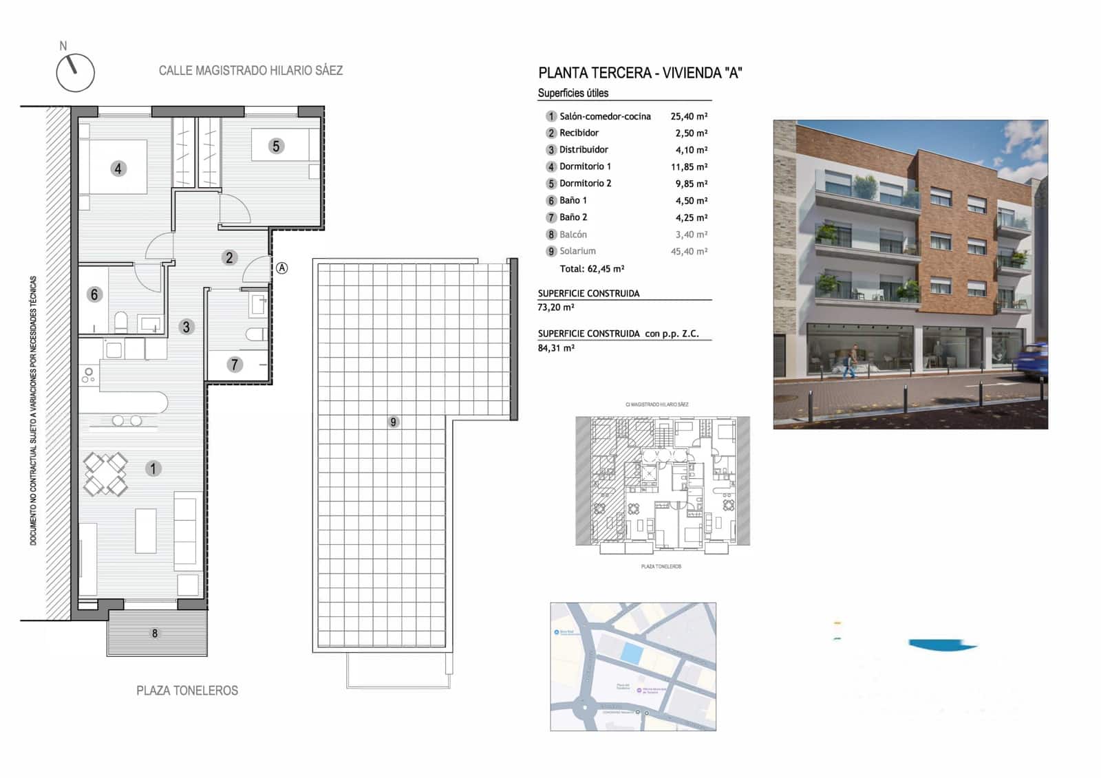 2 bedroom Penthouse for sale in Puerto de Mazarron - € 215,000 (Ref: 9808879)