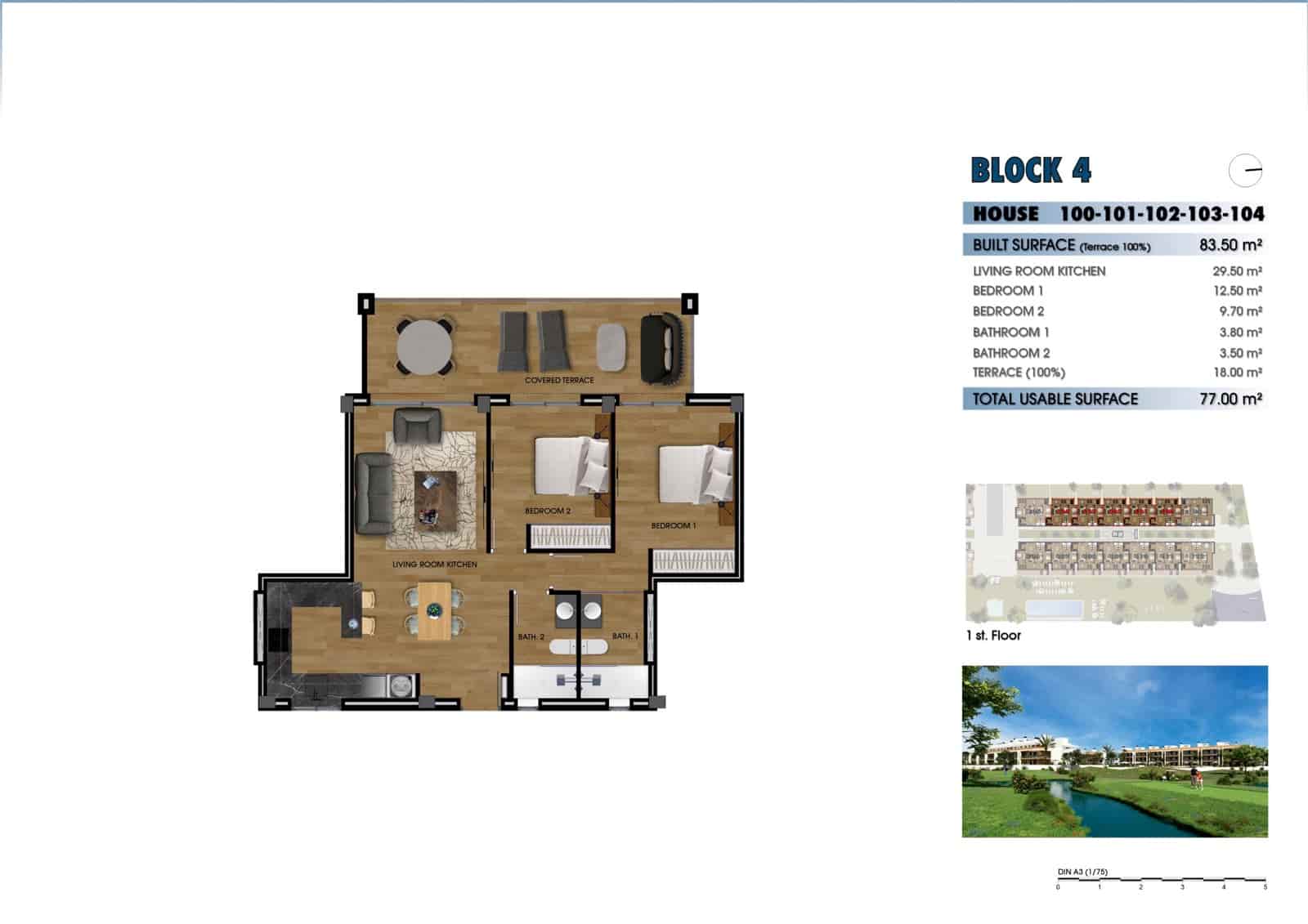 2 bedroom Apartment for sale in Los Alcazares with pool - € 260,000 (Ref: 9825383)