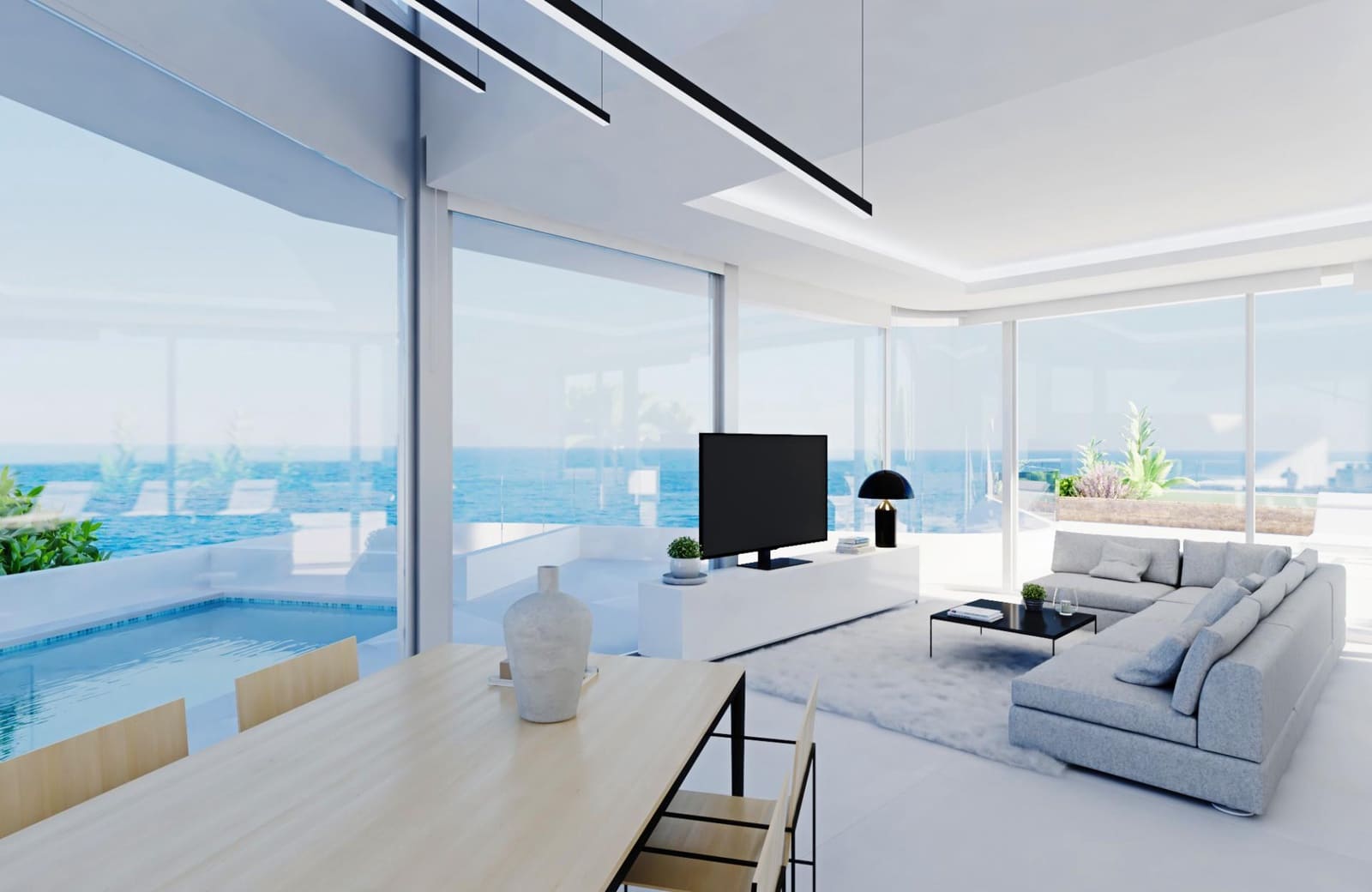 3 sypialnia Penthouse na sprzedaż w Calpe / Calp z basenem - 2 150 000 € (Ref: 9855573)