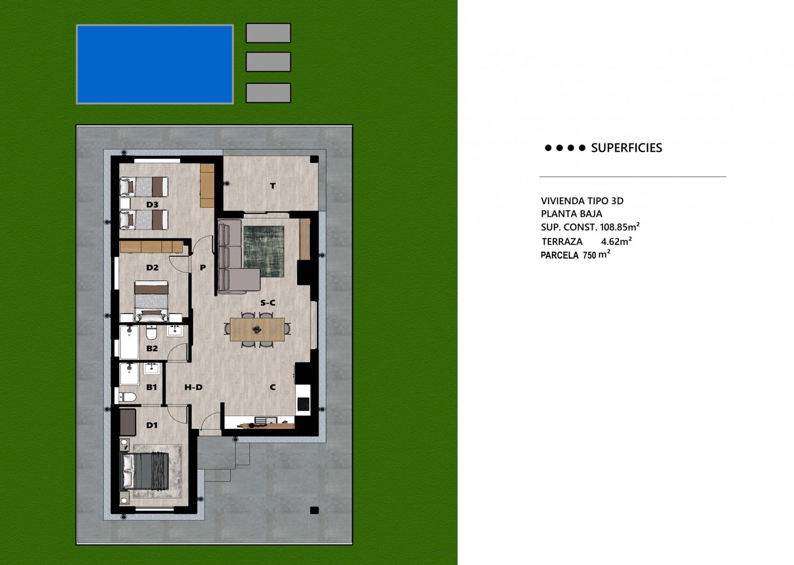 3 bedroom Villa for sale in Moratalla - € 289,000 (Ref: 9865334)