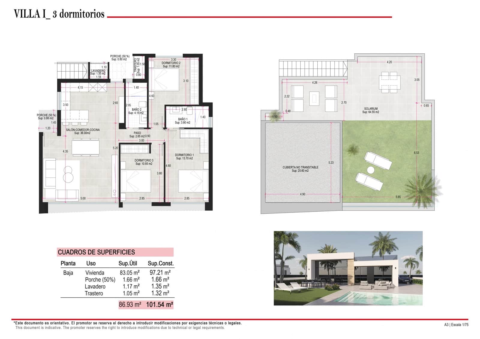 3 bedroom Villa for sale in Condado de Alhama - € 345,000 (Ref: 9869227)