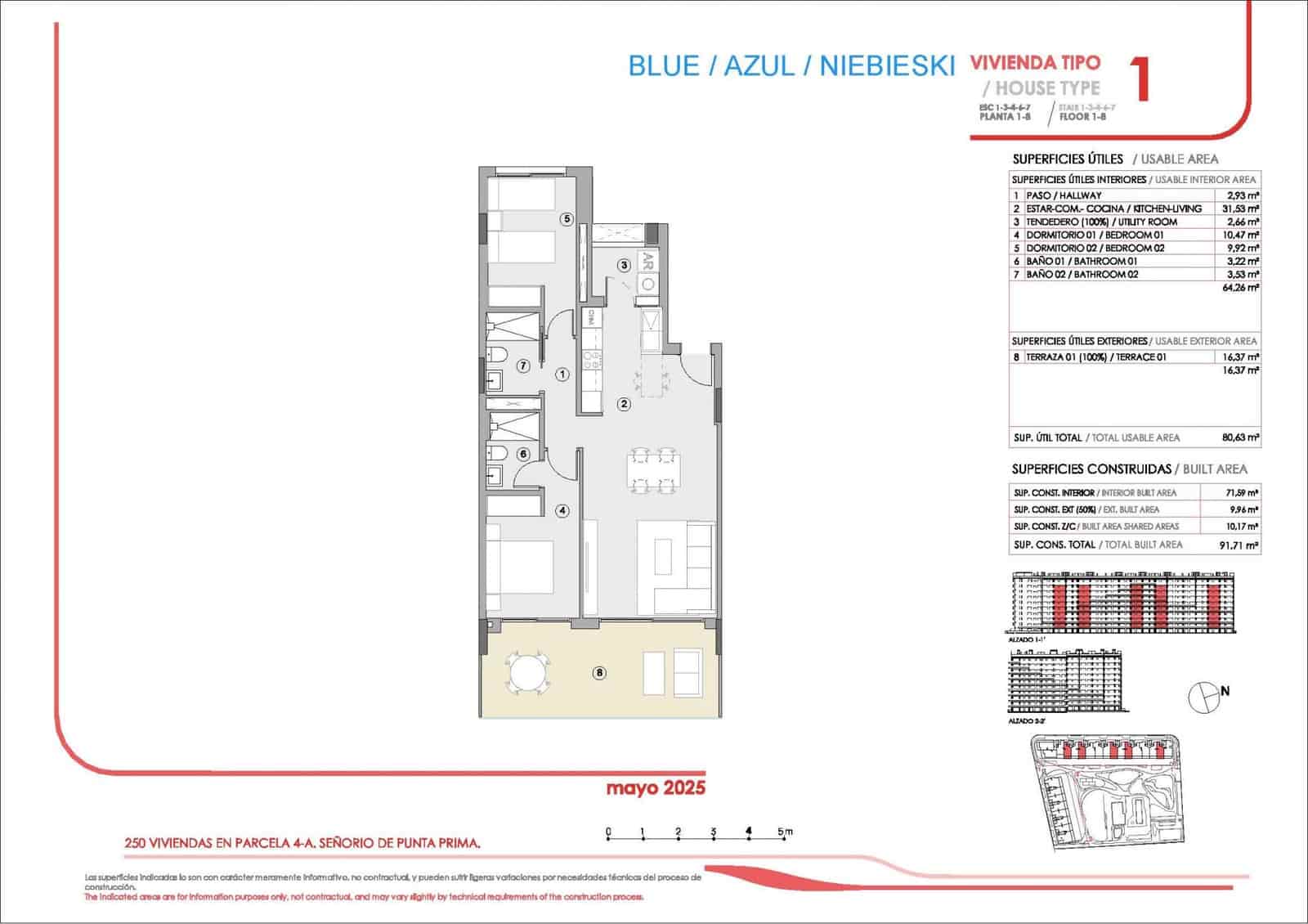 2 sypialnia Apartament na sprzedaż w Punta Prima z basenem - 349 000 € (Ref: 9869409)