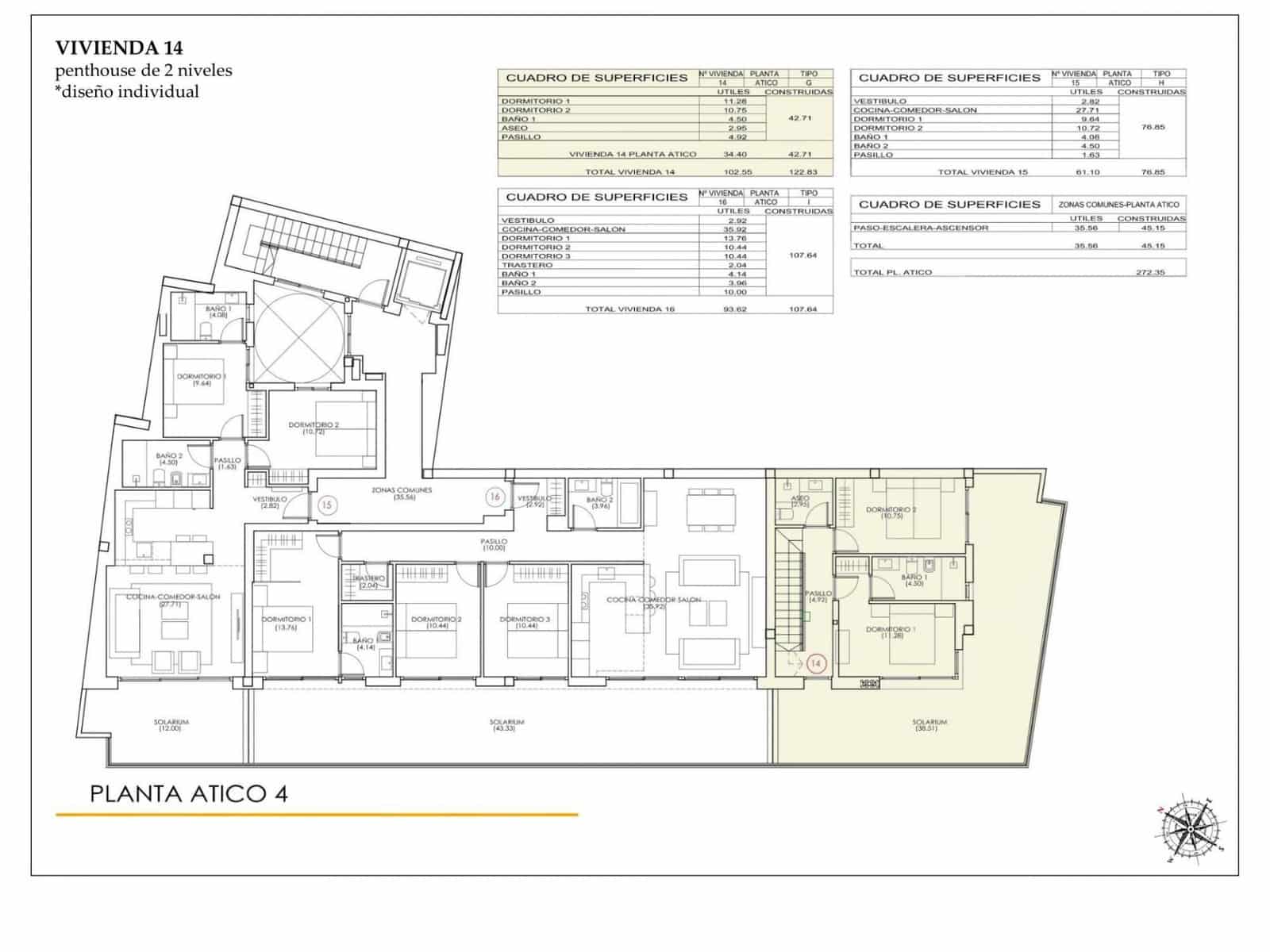 3 soverom Penthouse til salgs i Torrevieja - € 495 000 (Ref: 9963079)