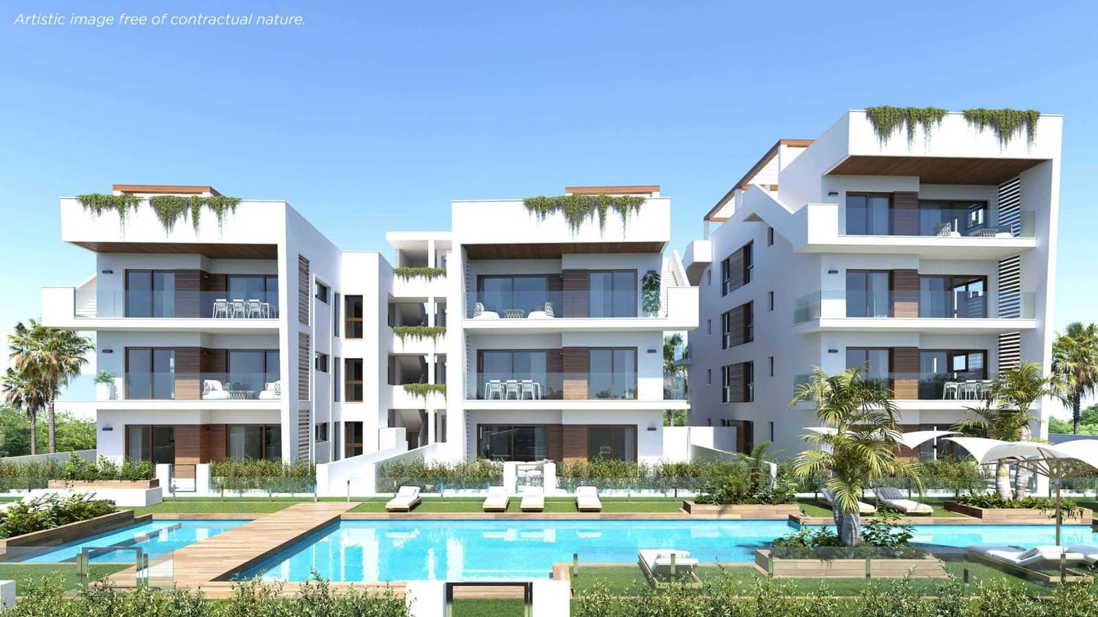 2 soveværelse Penthouse til salg i Los Alcazares med swimmingpool - € 349.000 (Ref: 9973424)
