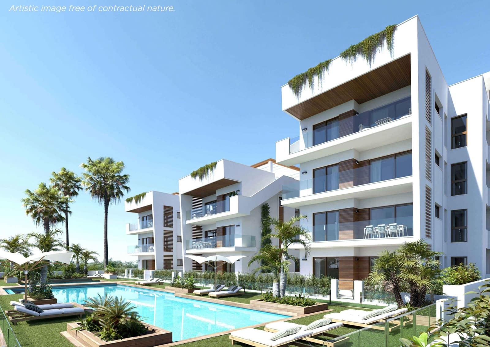 2 soveværelse Penthouse til salg i Los Alcazares med swimmingpool - € 349.000 (Ref: 9973424)