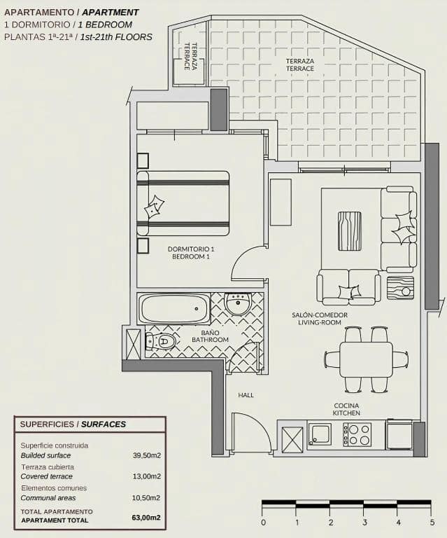 1 slaapkamer Appartement te koop in Calpe / Calp met zwembad - € 255.000 (Ref: 9852291)