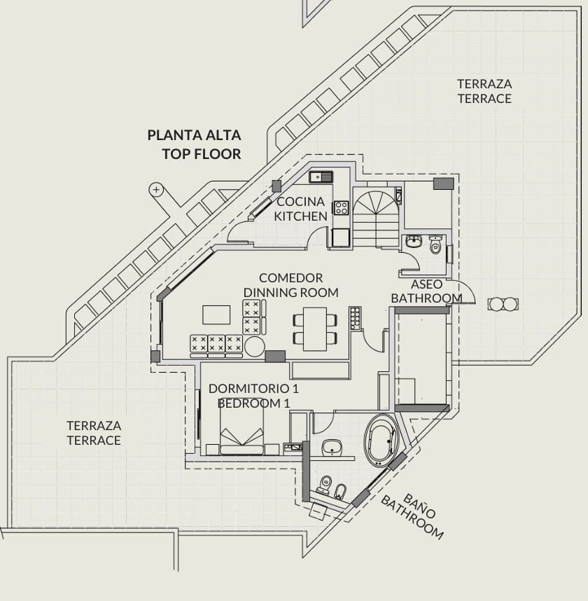 3 sypialnia Penthouse na sprzedaż w Calpe / Calp z basenem garażem - 899 000 € (Ref: 9854737)