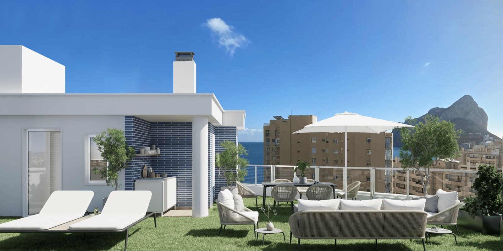 3 sypialnia Penthouse na sprzedaż w Calpe / Calp z basenem garażem - 899 000 € (Ref: 9854737)