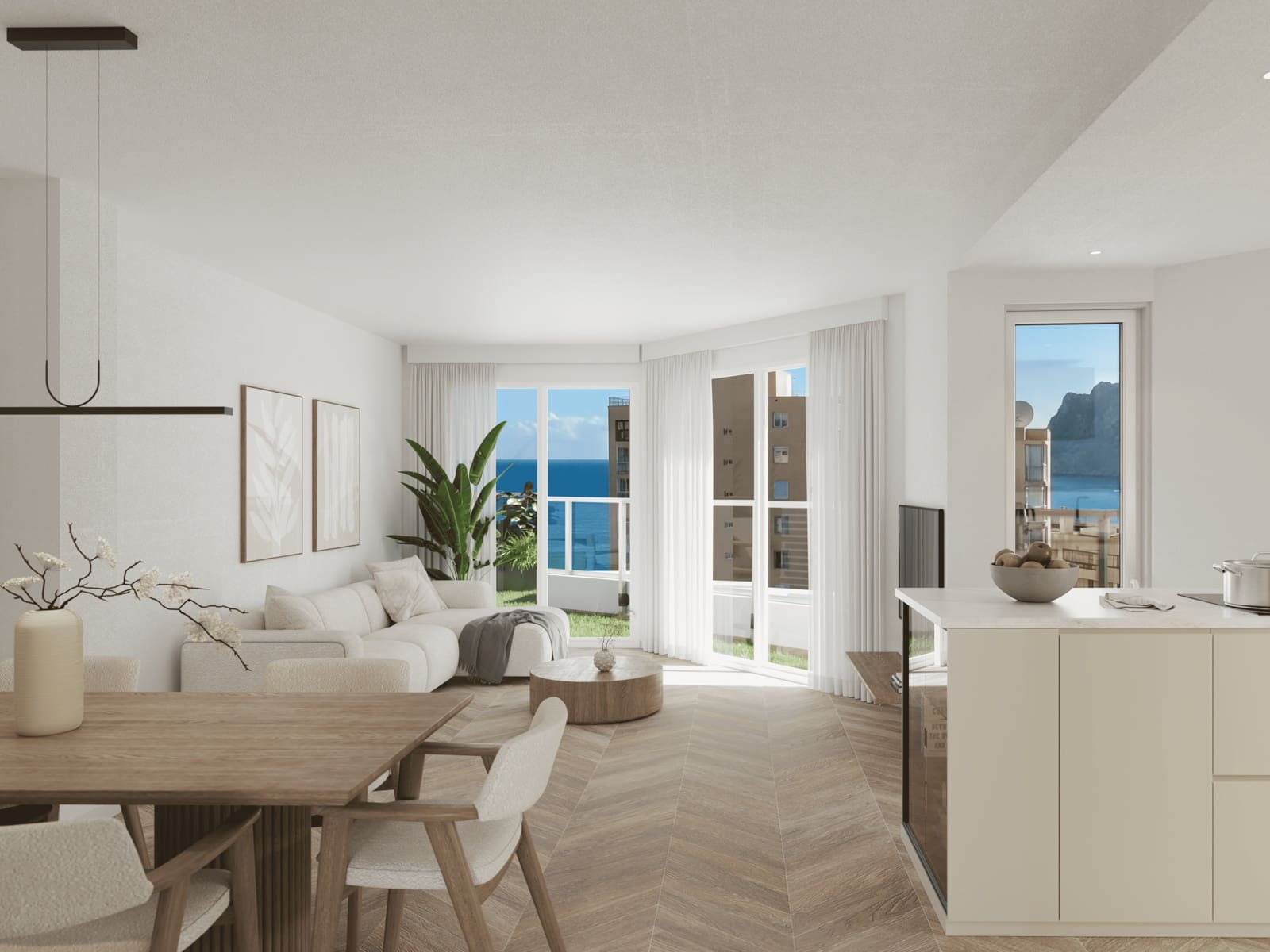 3 sypialnia Penthouse na sprzedaż w Calpe / Calp z basenem garażem - 899 000 € (Ref: 9854737)