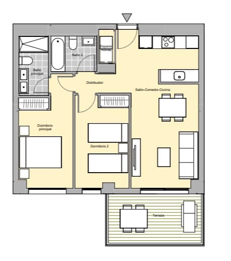 2 sypialnia Apartament na sprzedaż w Calpe / Calp z basenem garażem - 376 000 € (Ref: 9858563)