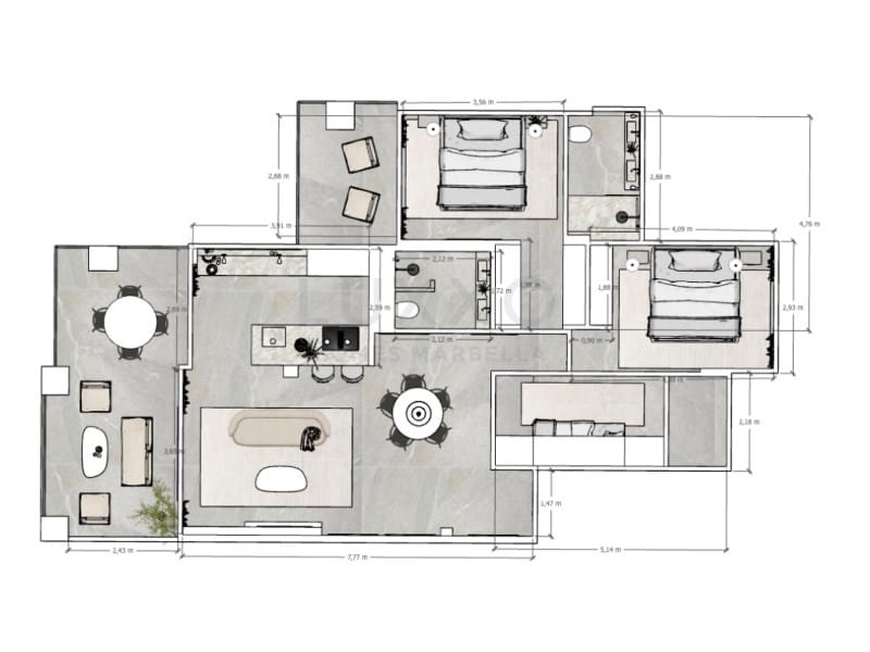 3 slaapkamer Appartement te koop in Benahavis met zwembad garage - € 849.000 (Ref: 9524611)