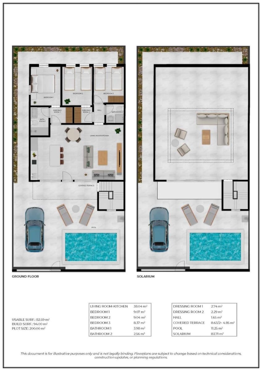 3 sovrum Villa till salu i Las Palas med pool - 257 464 € (Ref: 9531261)