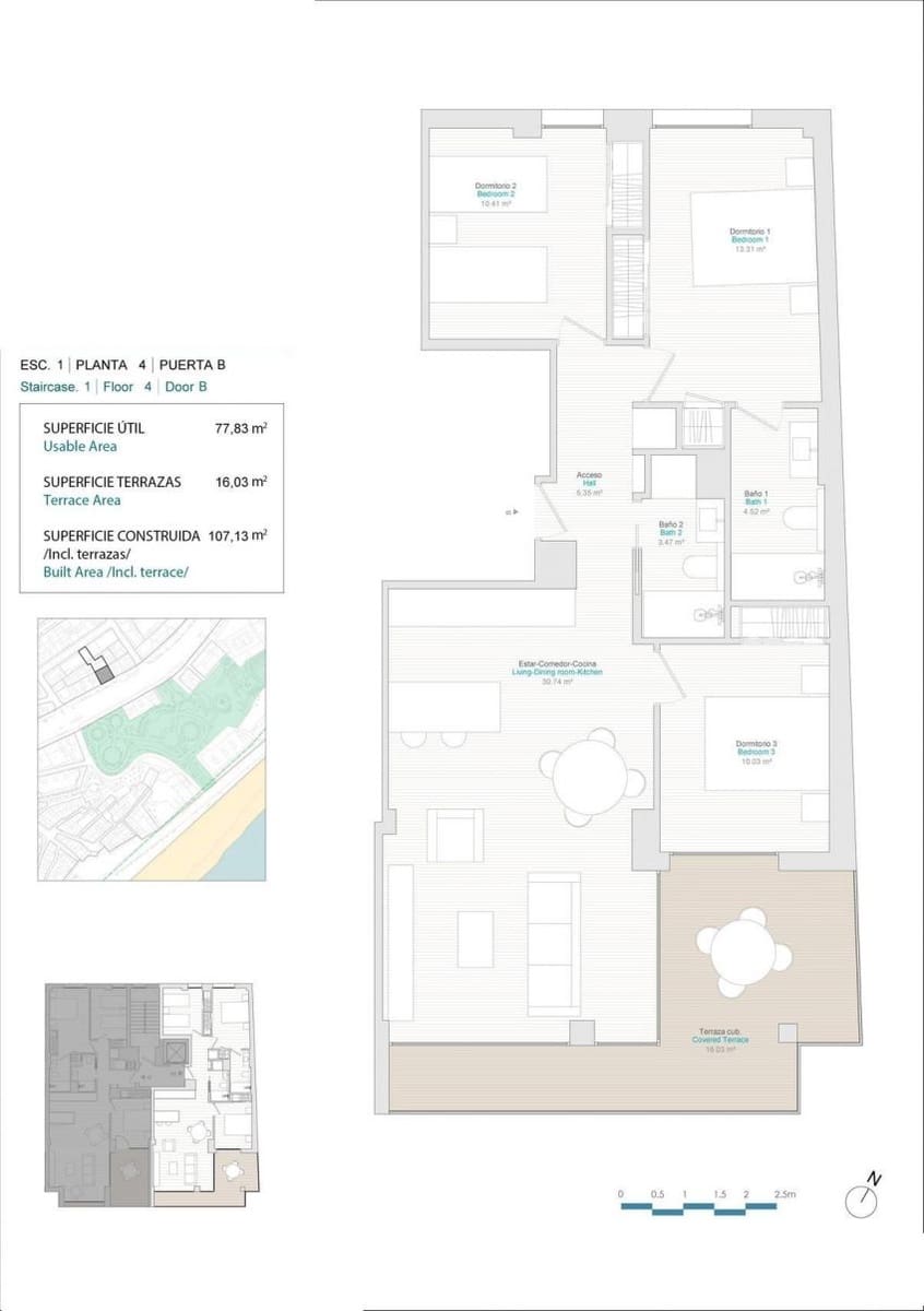 3 chambre Appartement à vendre à La Villajoyosa / Vila Joiosa - 575 000 € (Ref: 9531266)