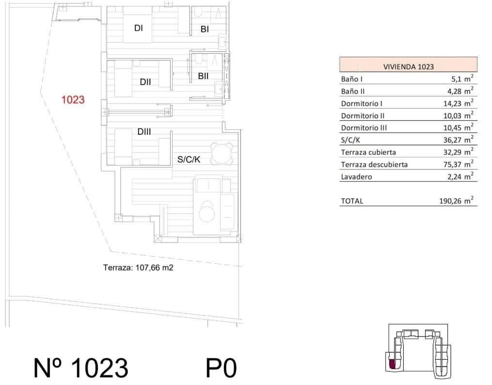 3 Zimmer Apartment zu verkaufen in San Miguel de Salinas mit Pool - 274.900 € (Ref: 9531302)